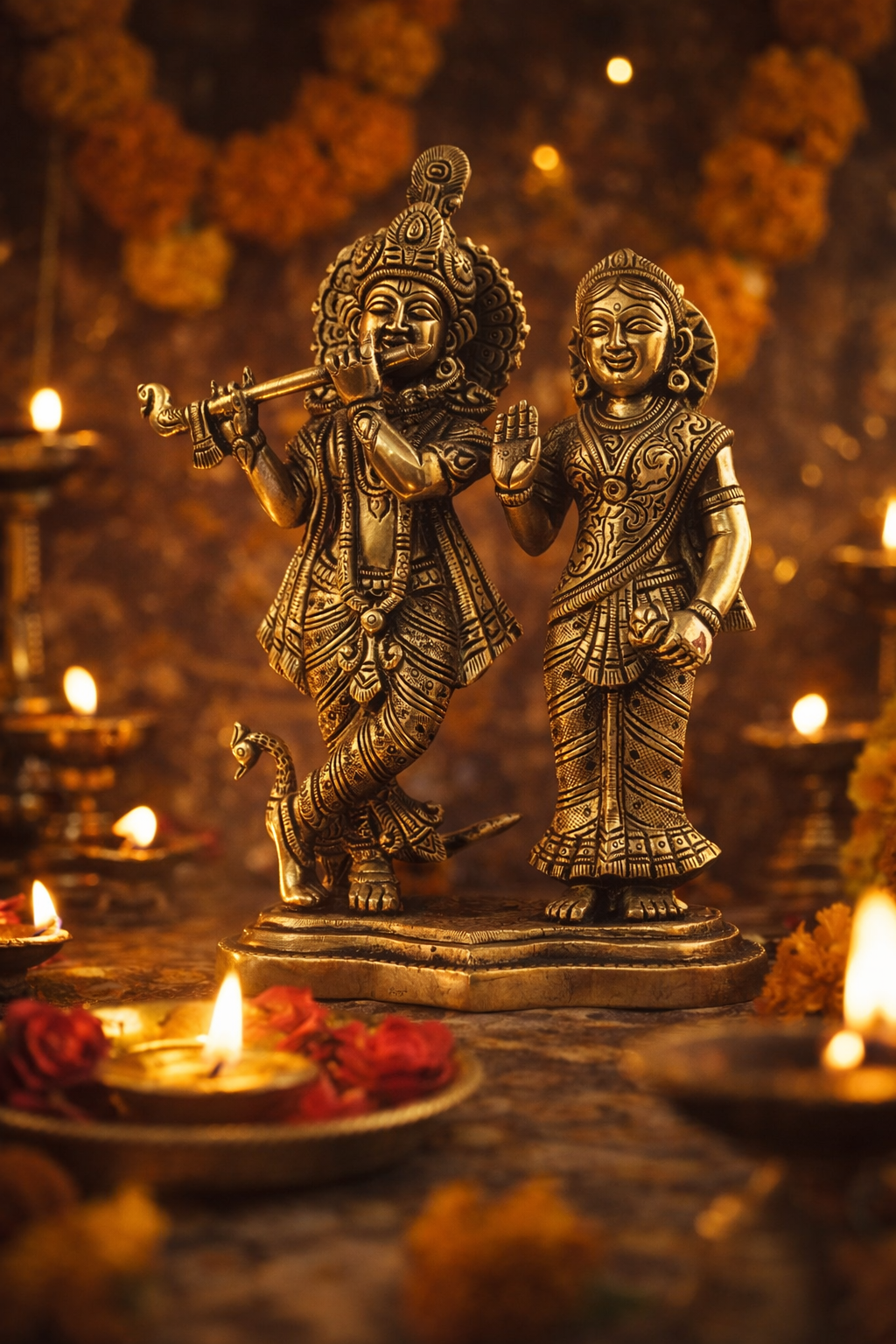 Radha Krishna Idol - Base