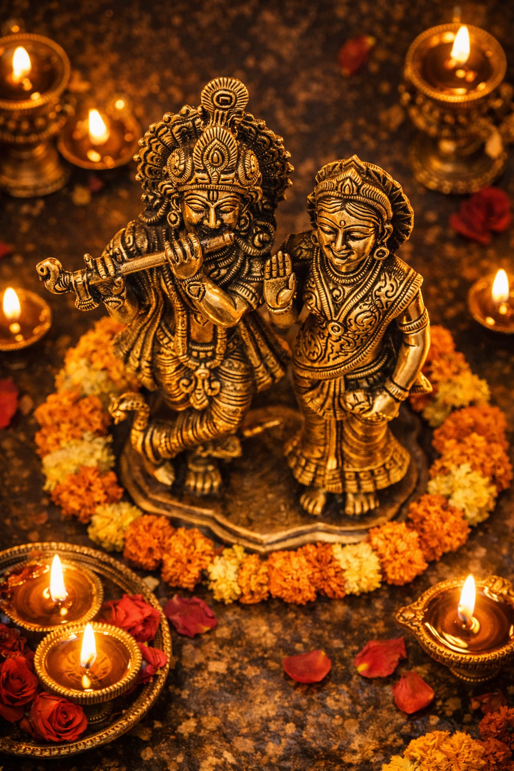 Radha Krishna Idol - Base