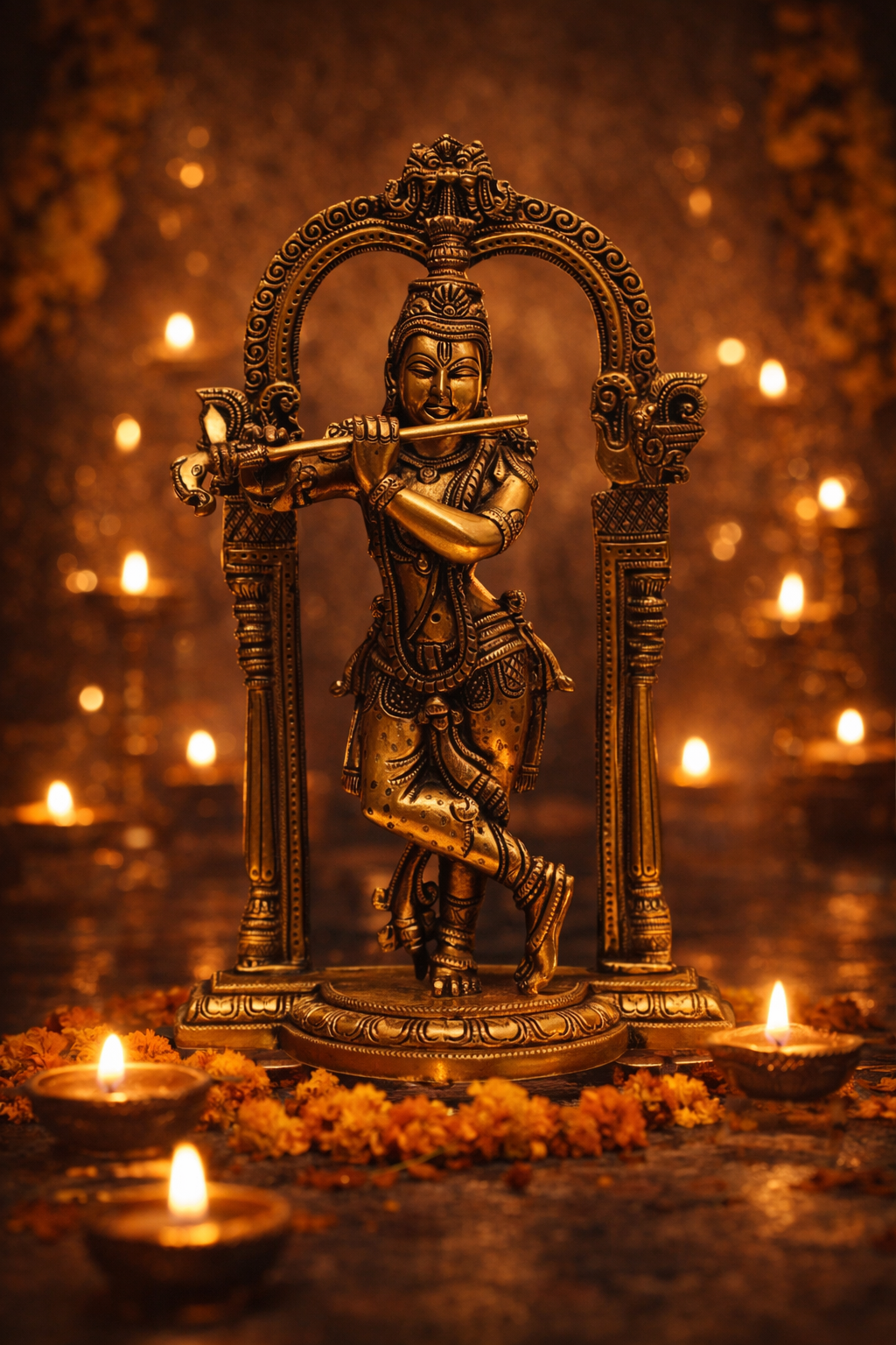 Kanhiya Krishan Idol - Brass