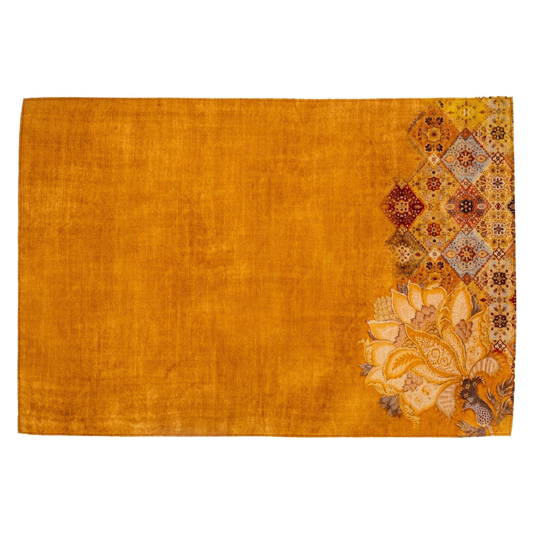 Odyssey Table Mats - Yellow in Silk Blend 12&