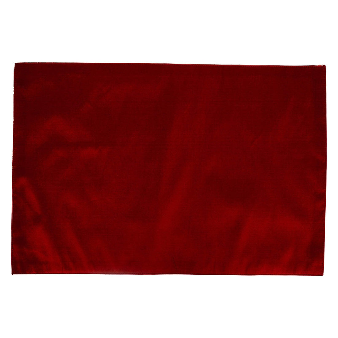 Odyssey Table Mats - Red  in Silk Blend 12&