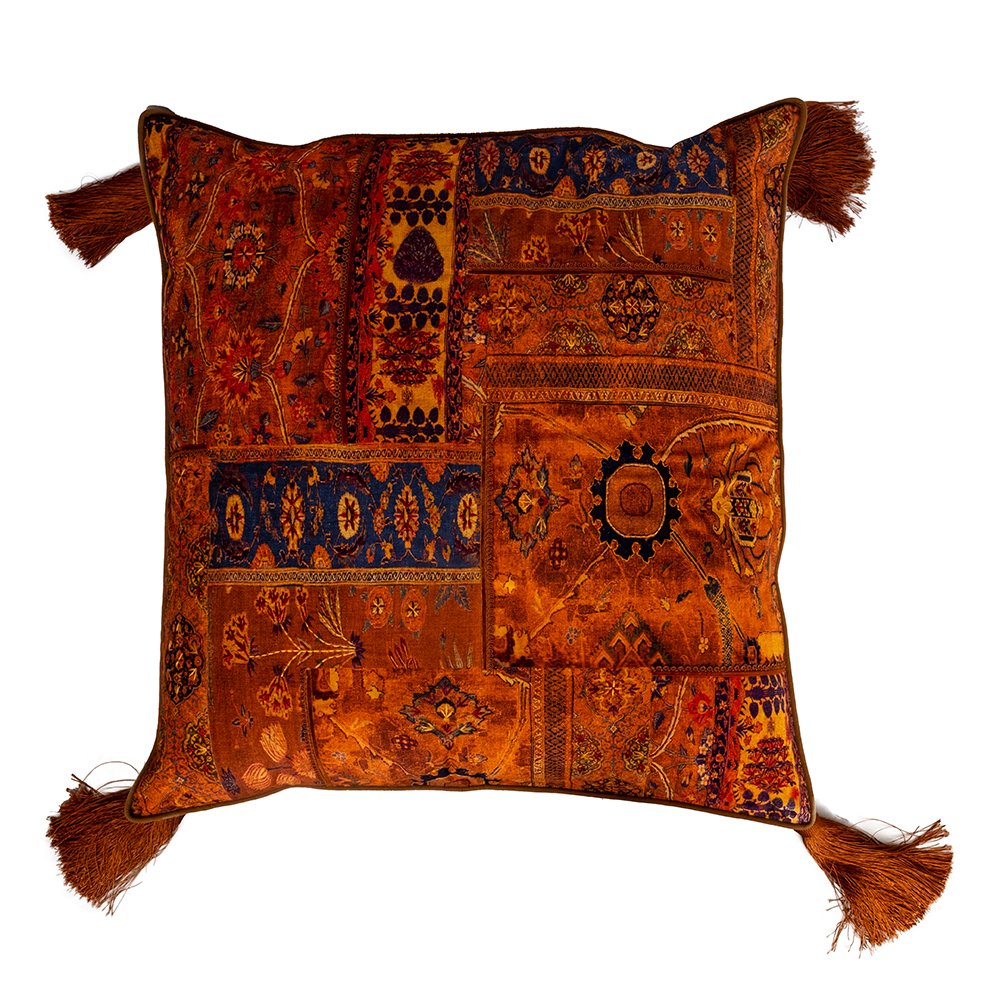 Kilim Floor Cushion Cover - Orange in Shanil 36&