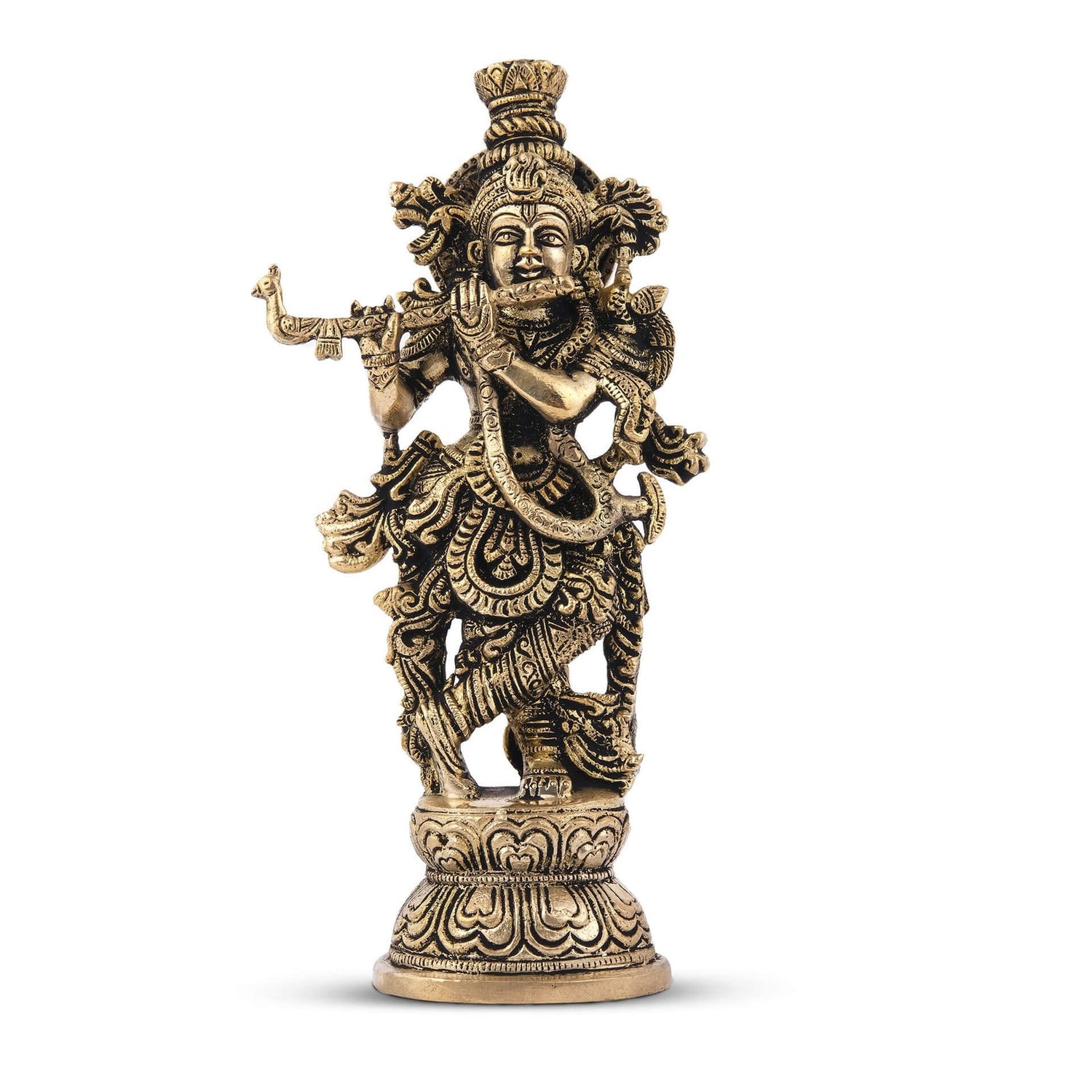 Krishna South Idol - Brass