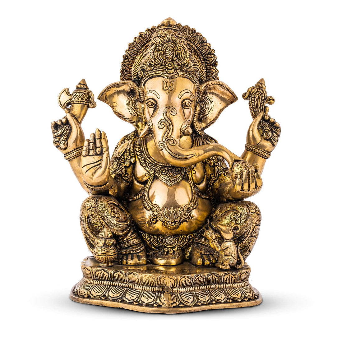 Vinayaka Ganesh Idol - Large in Brass