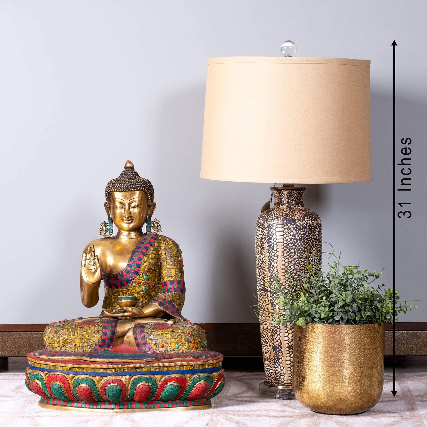 Mosaic Buddha Sitting - Large