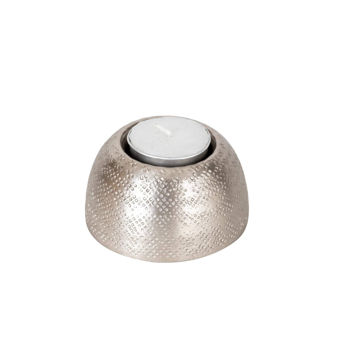 Tea Light Holder - Medium Silver in Metal