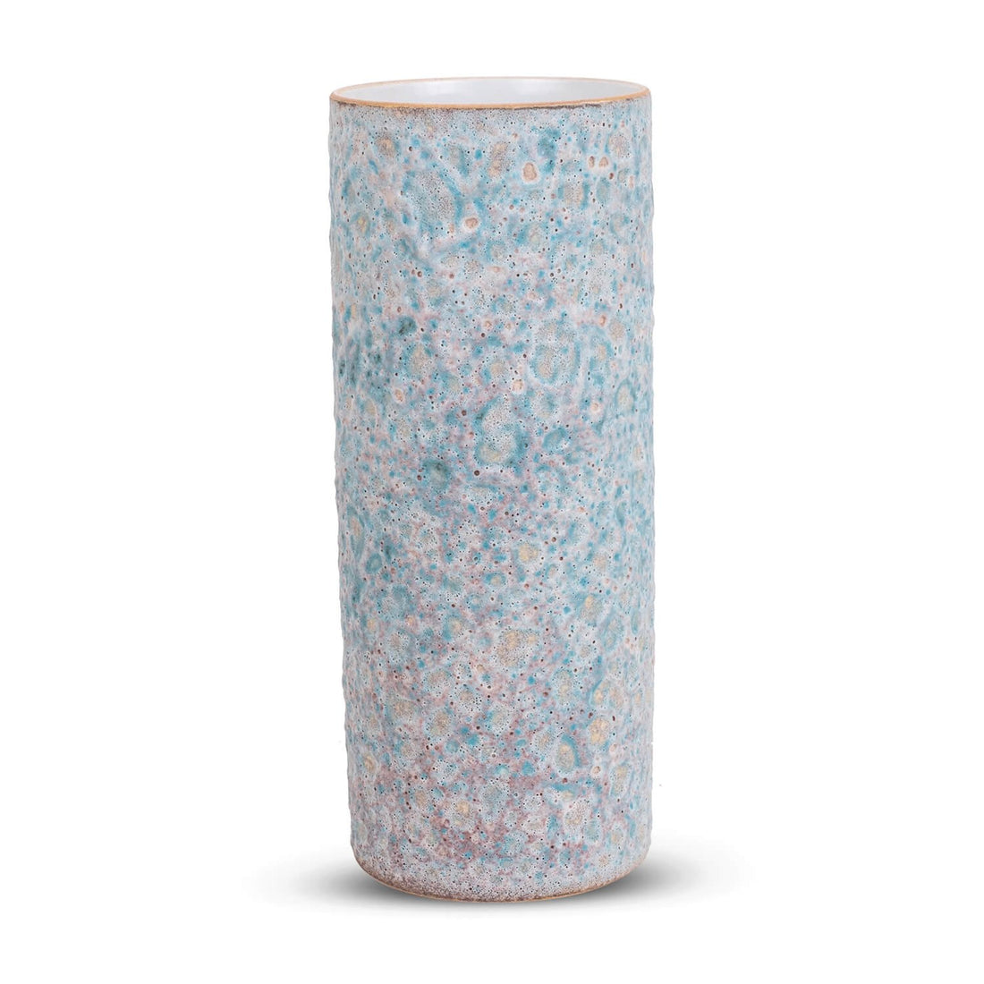 Fossil Vase - Small Blue in Ceramic