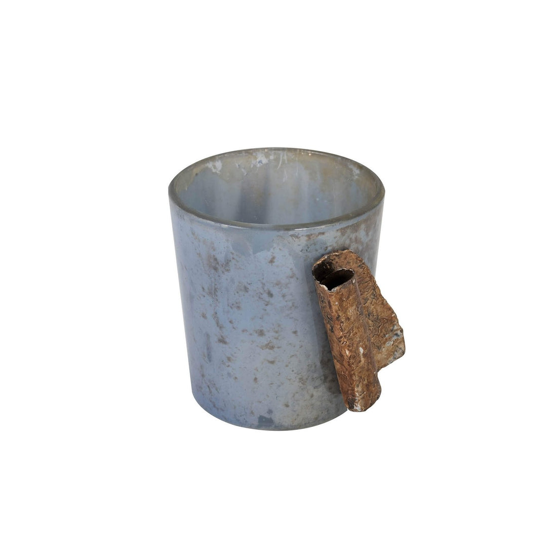Glass With Metal Votive Tea Light Holder