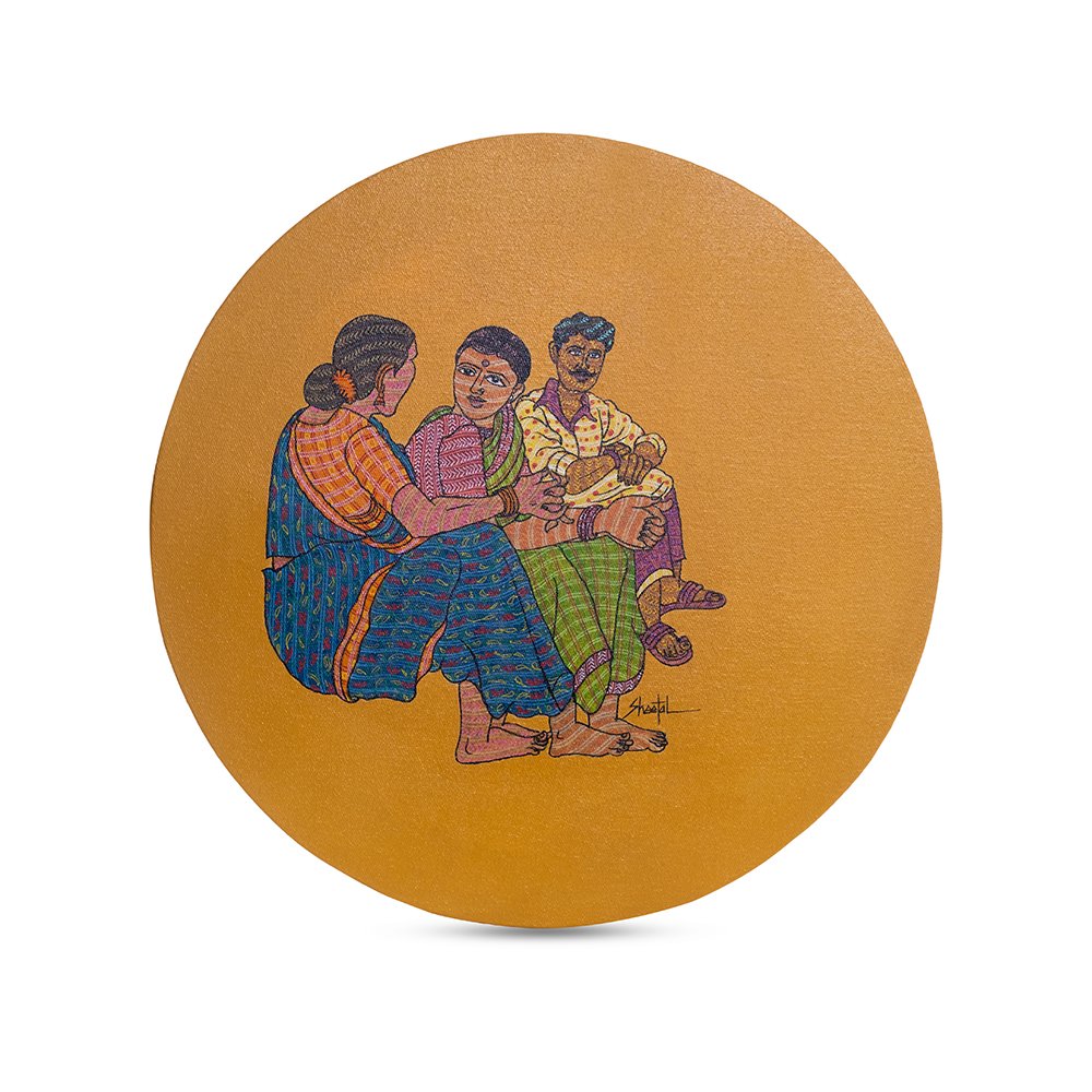 Untitled Painting By Sheetal Chitlangia - Acrylic on canvas