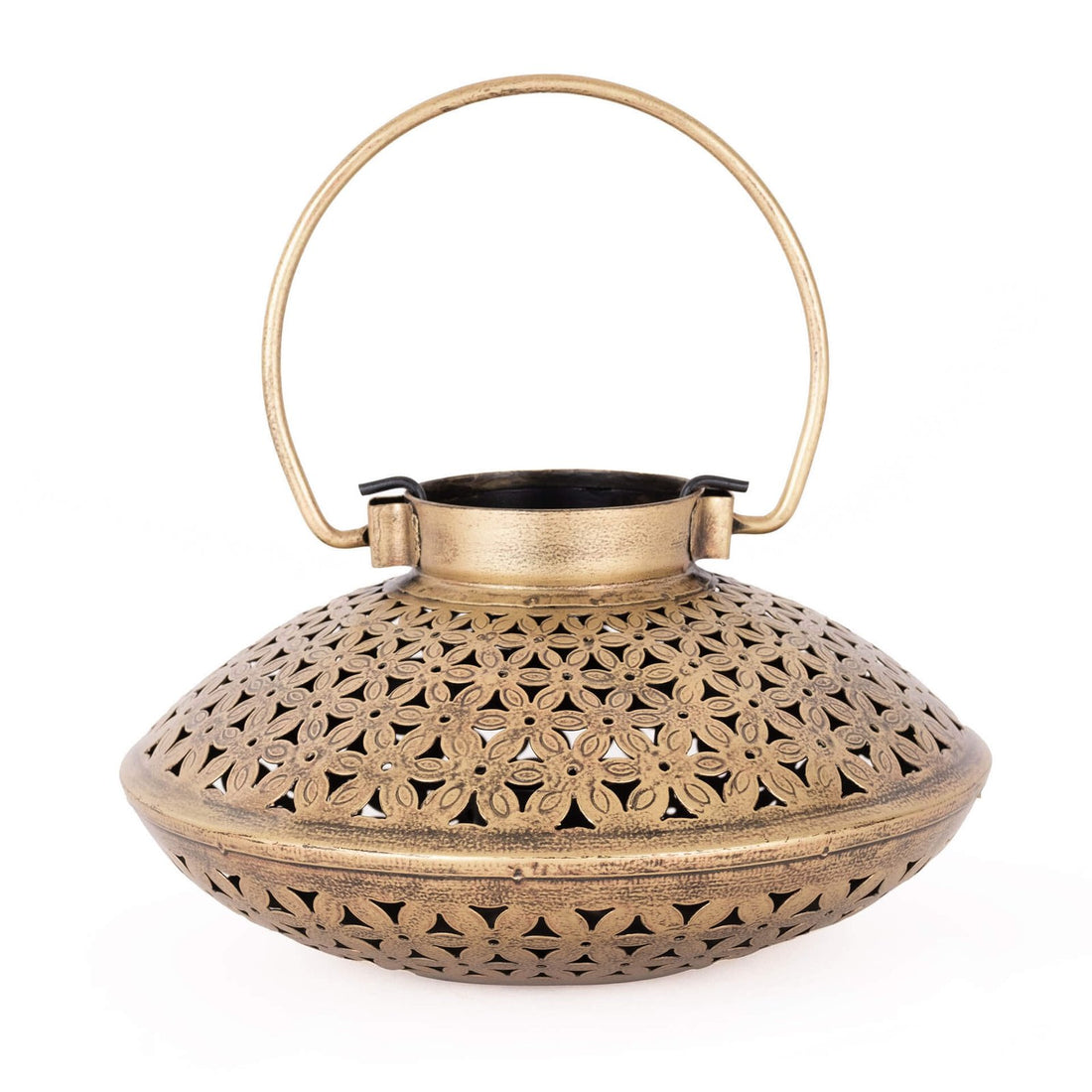 Handi style Tea Light Holder - Gold in Metal