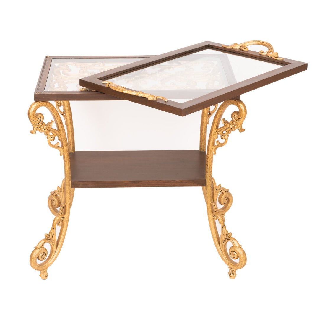 Tray top design side table - Teak Wood