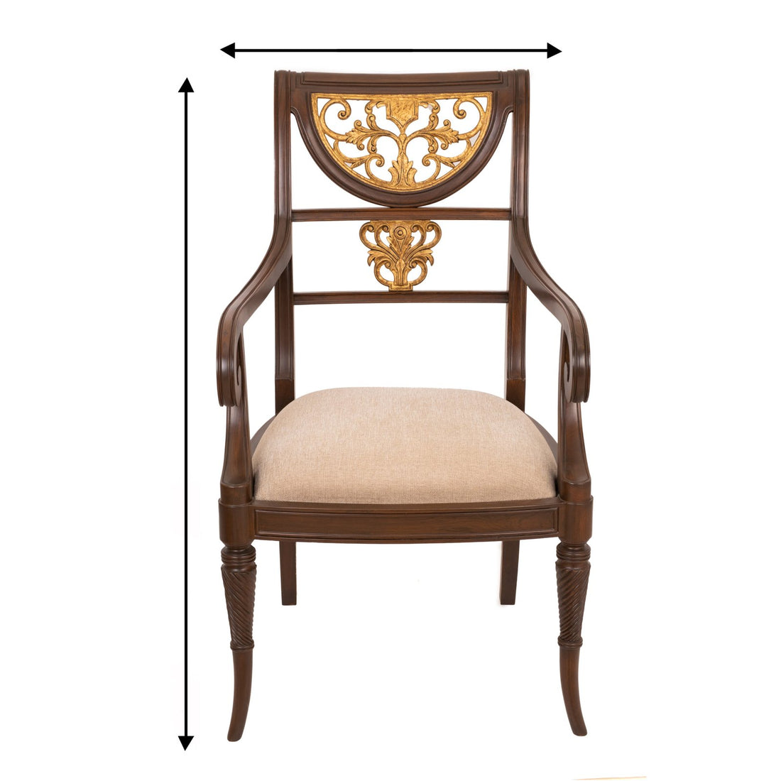Half moon chair design