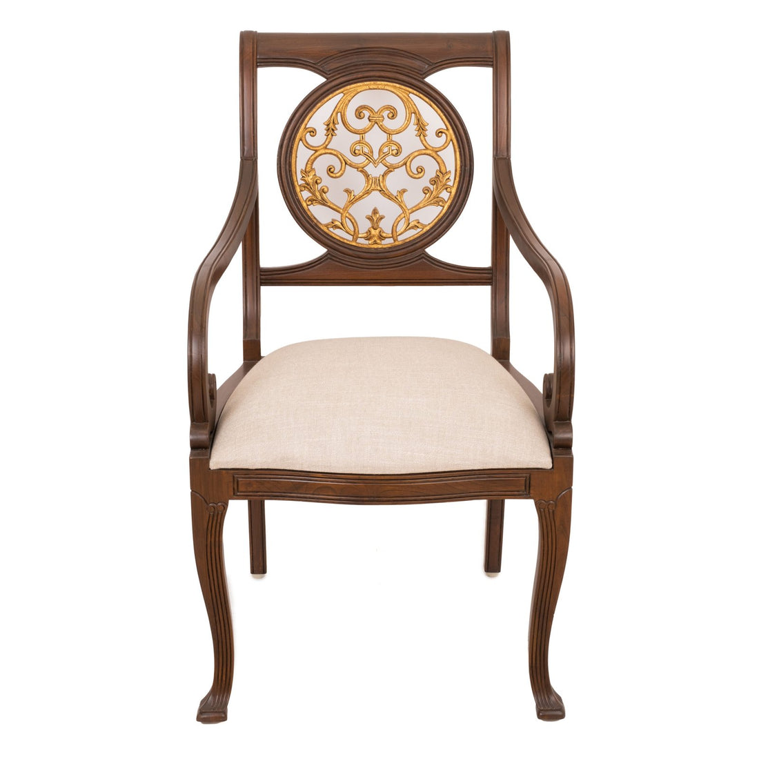 Full Moon Arm Chair - Teak Wood