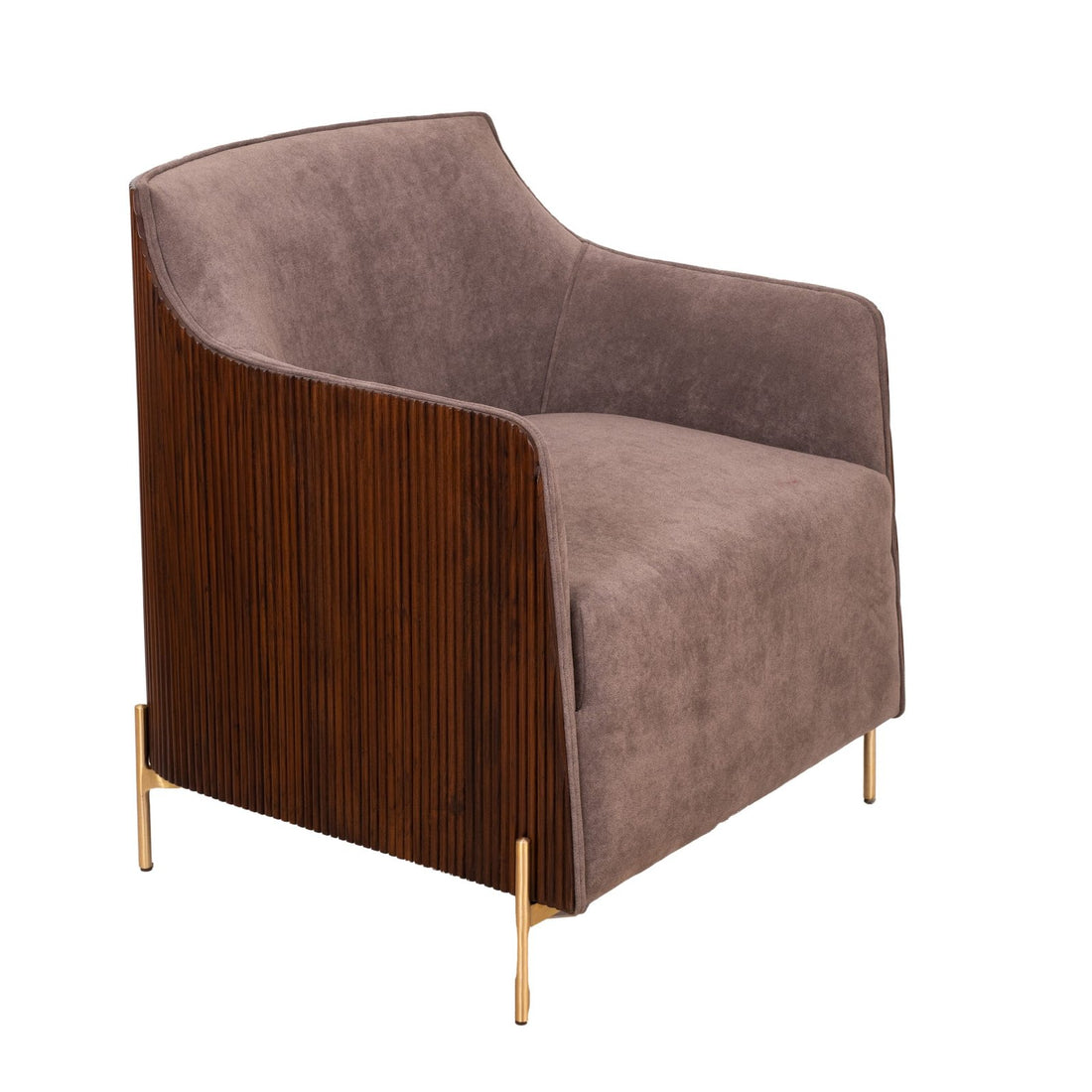 Chair with wooden slats