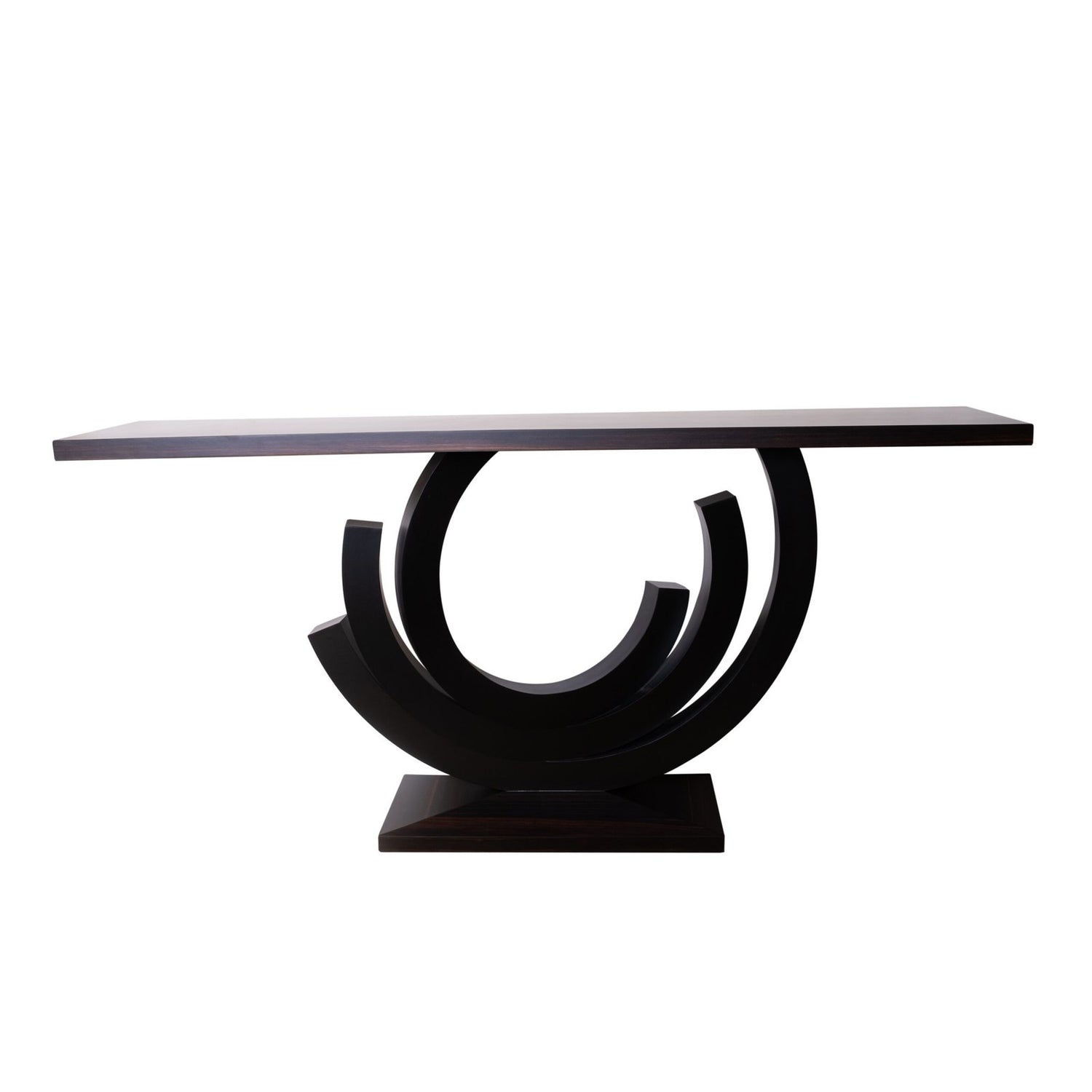 Ebony macasser console