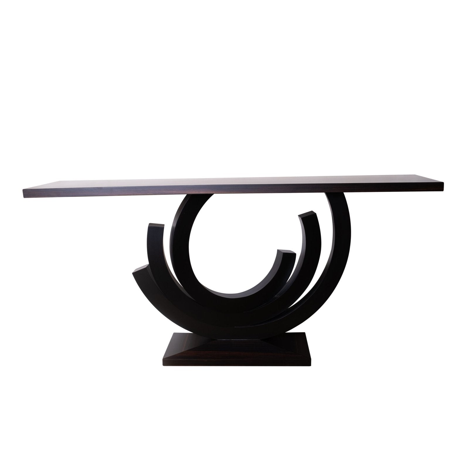 Ebony macasser console