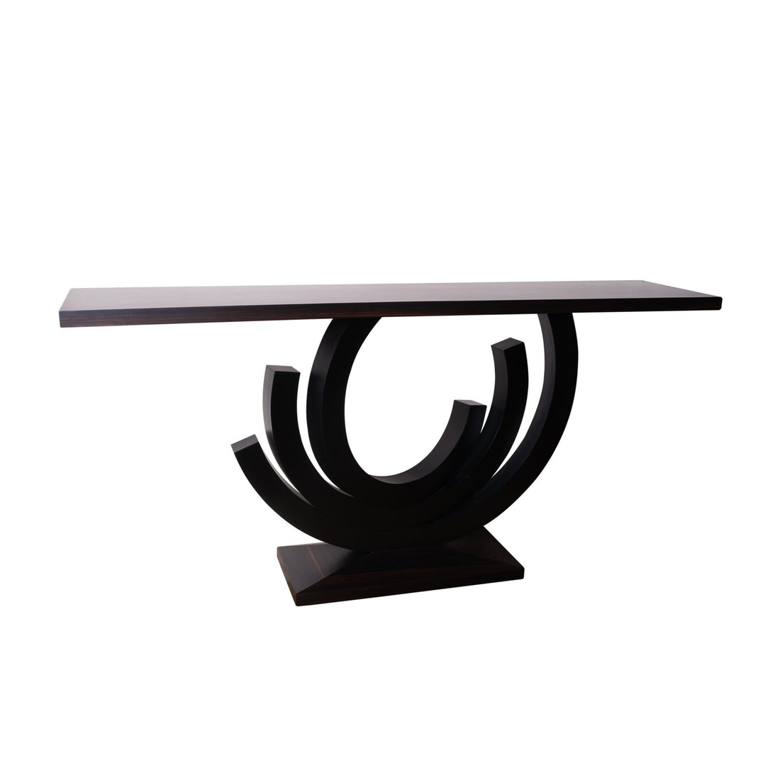 Ebony macasser console