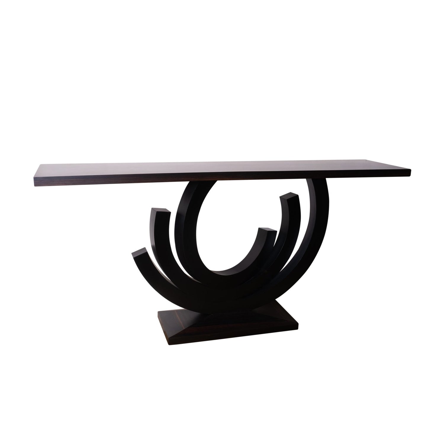 Ebony macasser console