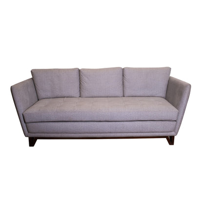 Angular grey sofa - Three seater in Teak Wood