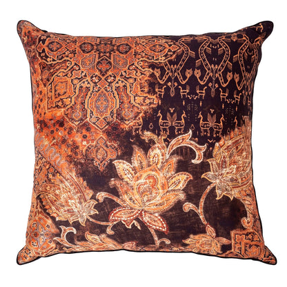 Odyssey Cushion Cover - Black in Silk Blend 20&