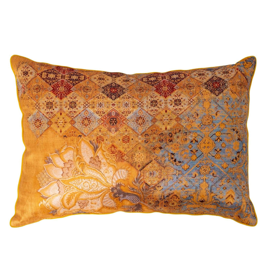 Odyssey Cushion Cover - Yellow in Silk Blend 14&