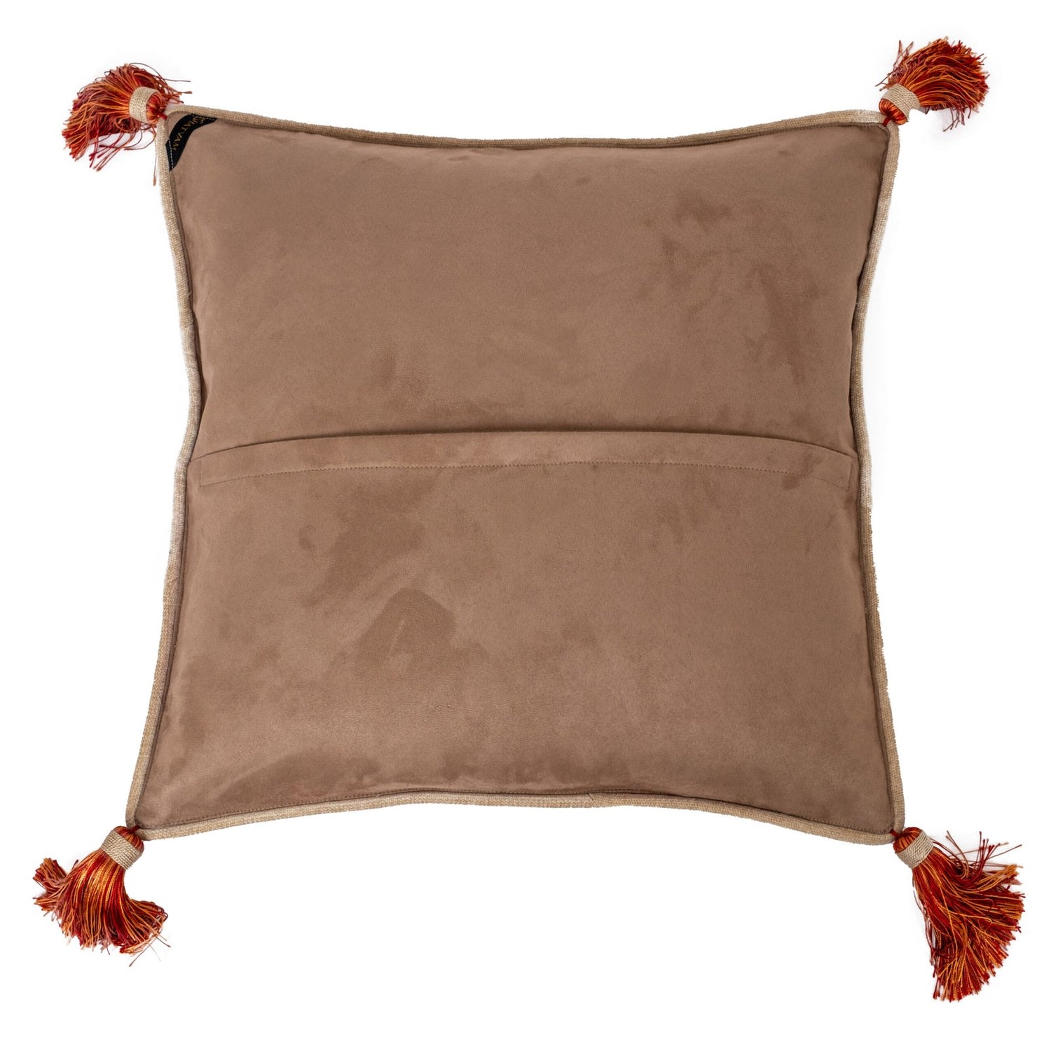 Jamawar Paisley Cushion Cover - Beige in Shanil  18″ x 18″