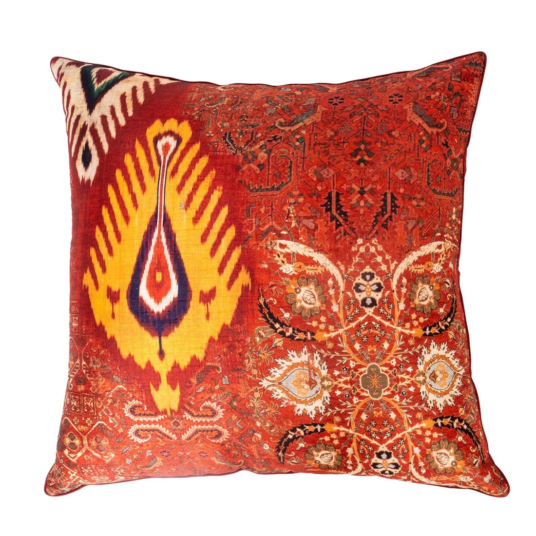 Odyssey Cushion Cover - Red in Silk Blend 20&