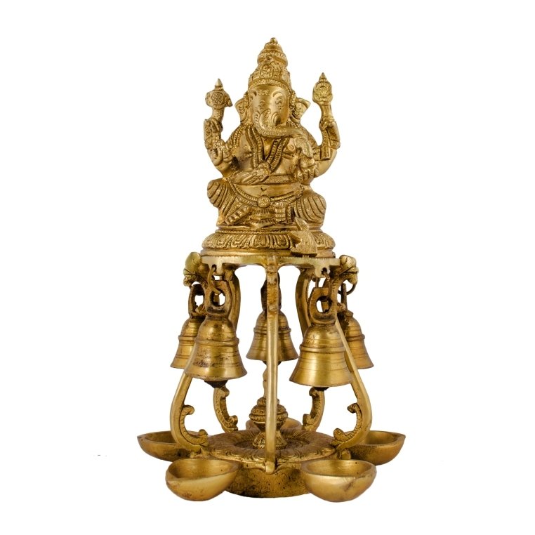 Ganesh Lamp - Brass