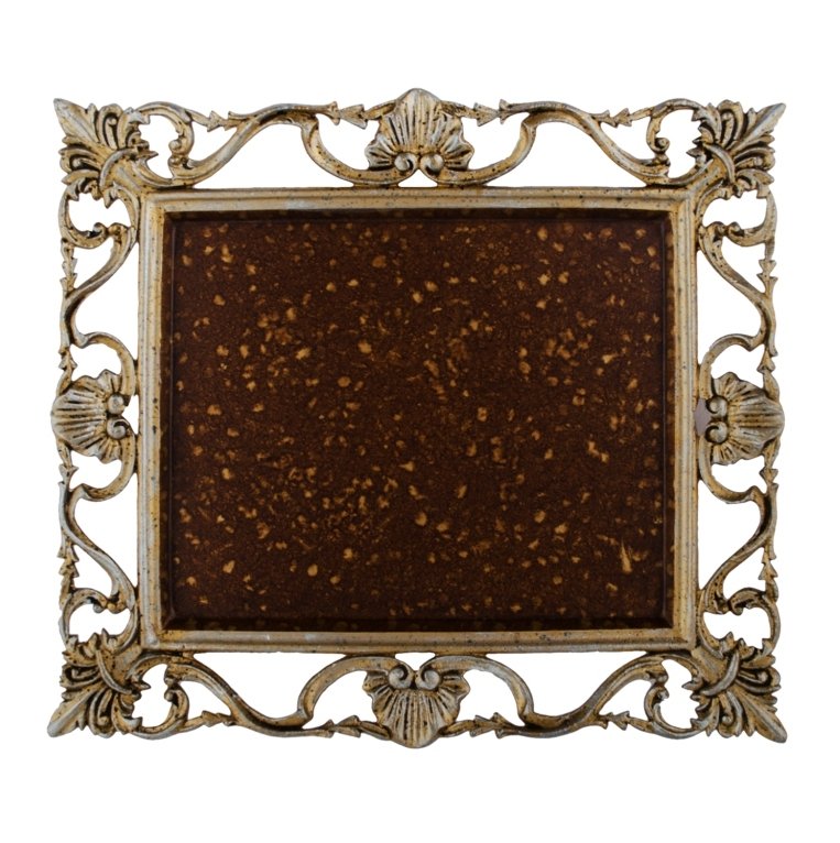 Zareen Tray - Brown in Metal