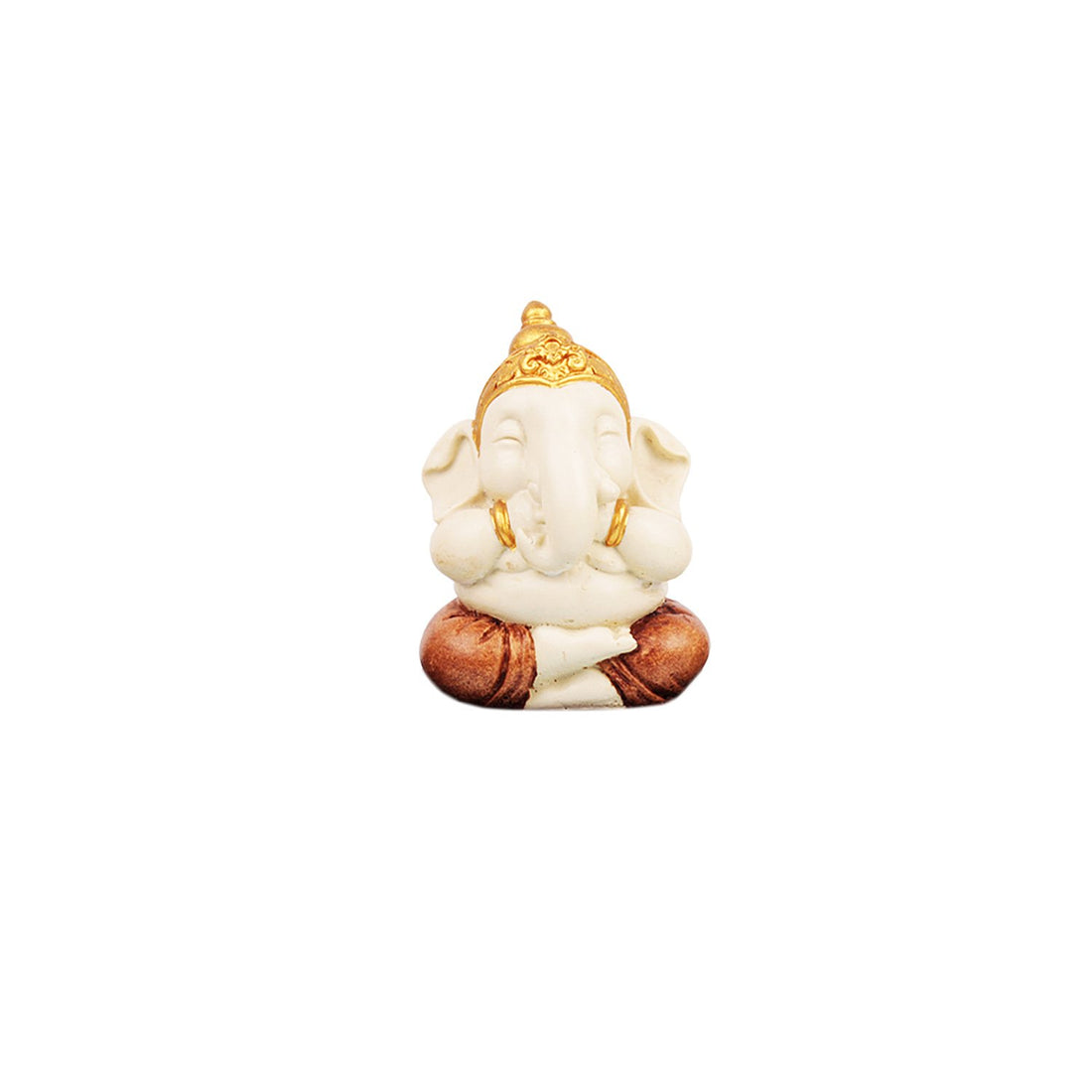 Speak No III Ganesha - Ivory in Composite Marble