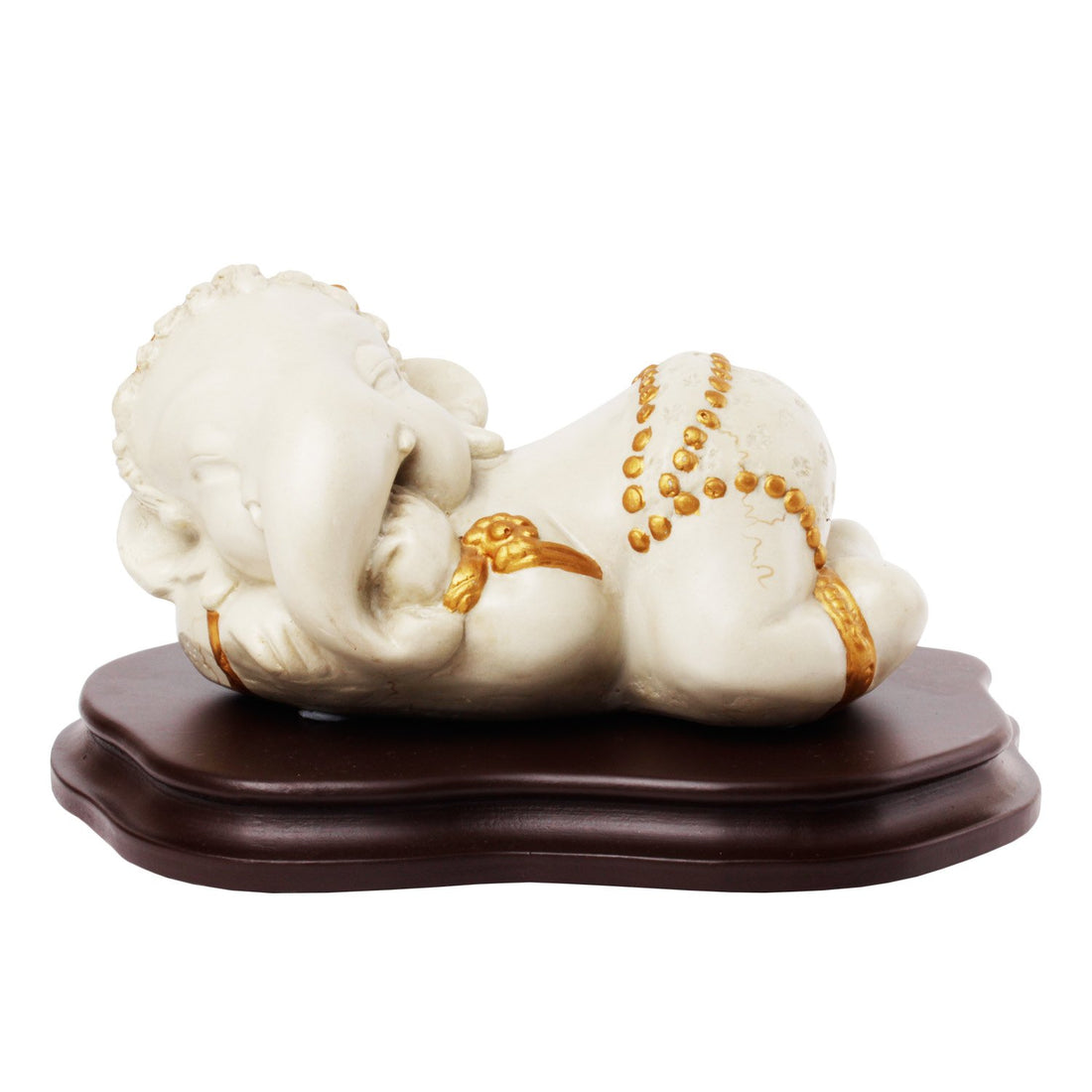 Shuban Gaanesh Idol - Beige in Composite Marble