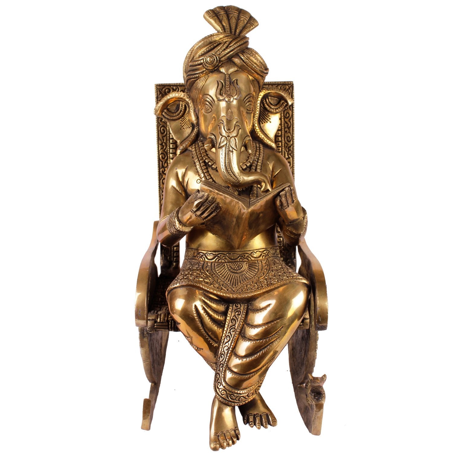 Ganpati Reading On A Rocking Chair