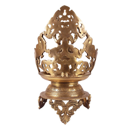 Lakshmi Sparrow Urli - Brass