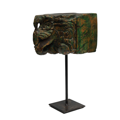 Nalanda Carved  Candle Stand