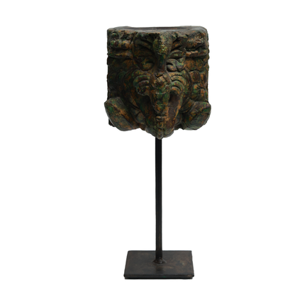 Nalanda Carved  Candle Stand