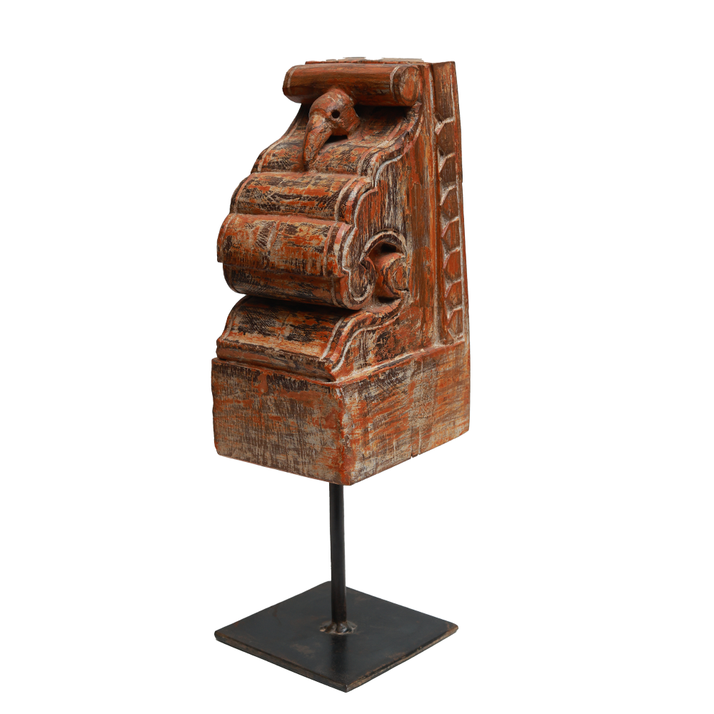 Nalanda Wooden Carving on Stand