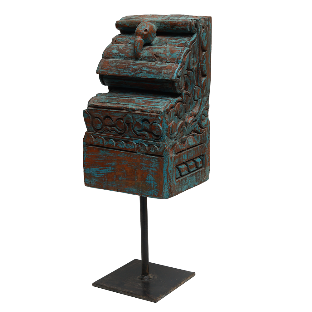 Nalanda Wooden Carving on Stand