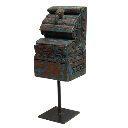 Nalanda Wooden Carving on Stand