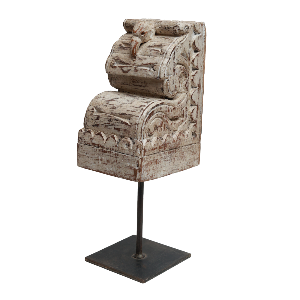 Nalanda Wooden Carving on Stand