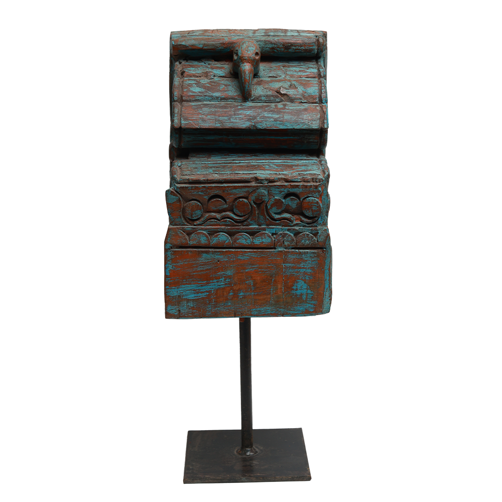 Nalanda Wooden Carving on Stand