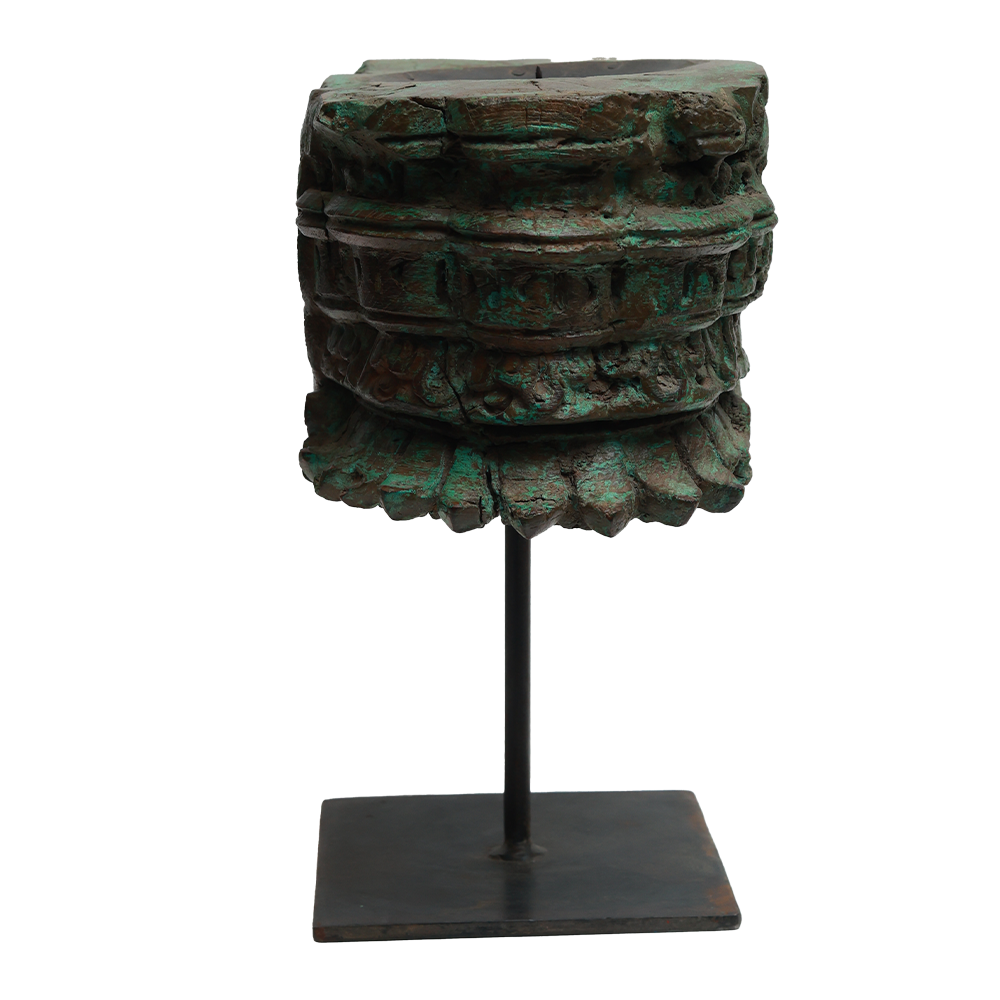 Nalanda Wooden Carving on Stand