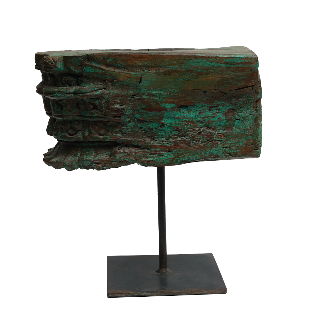 Nalanda Wooden Carving on Stand