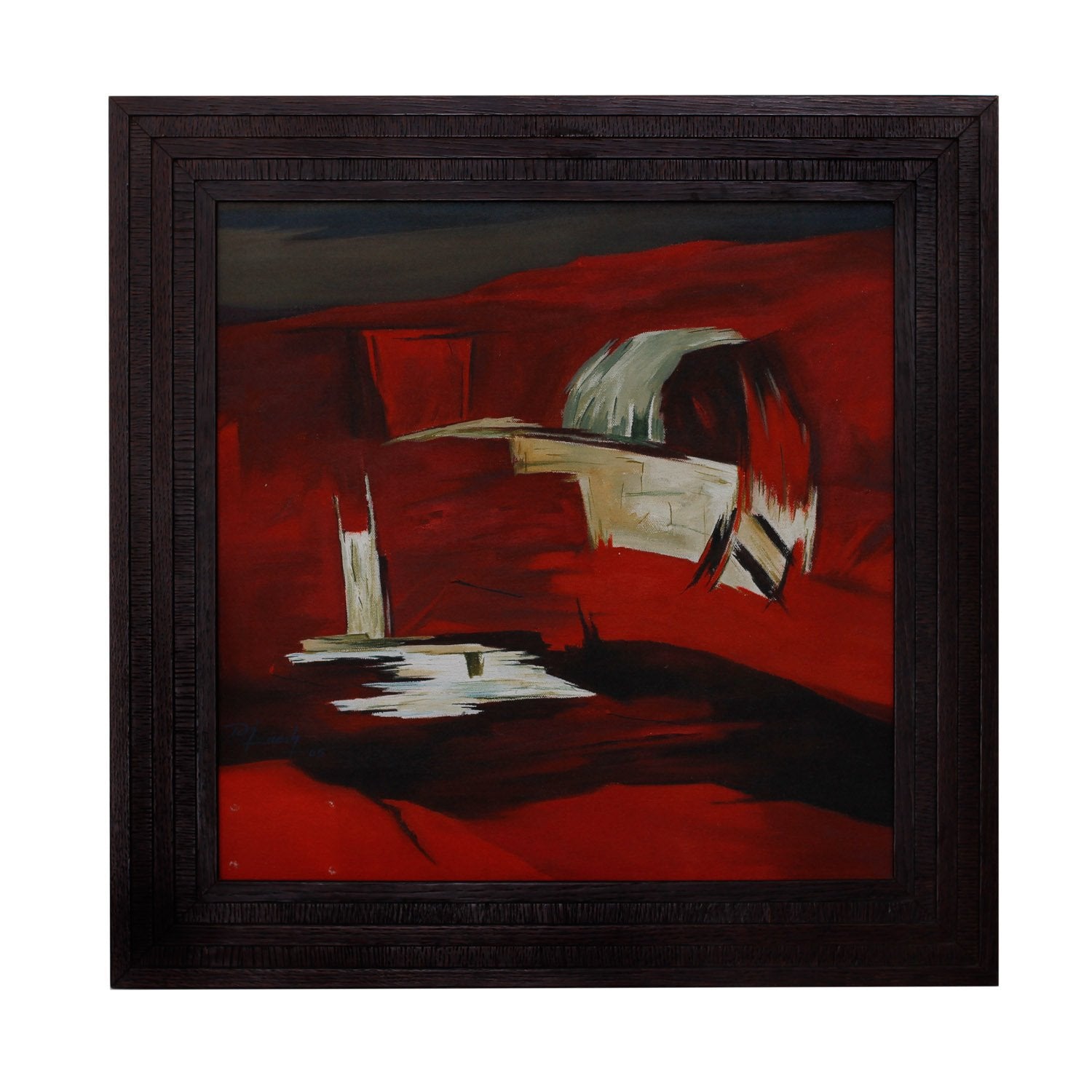 Crimson Landscape By Dinesh Vedwal