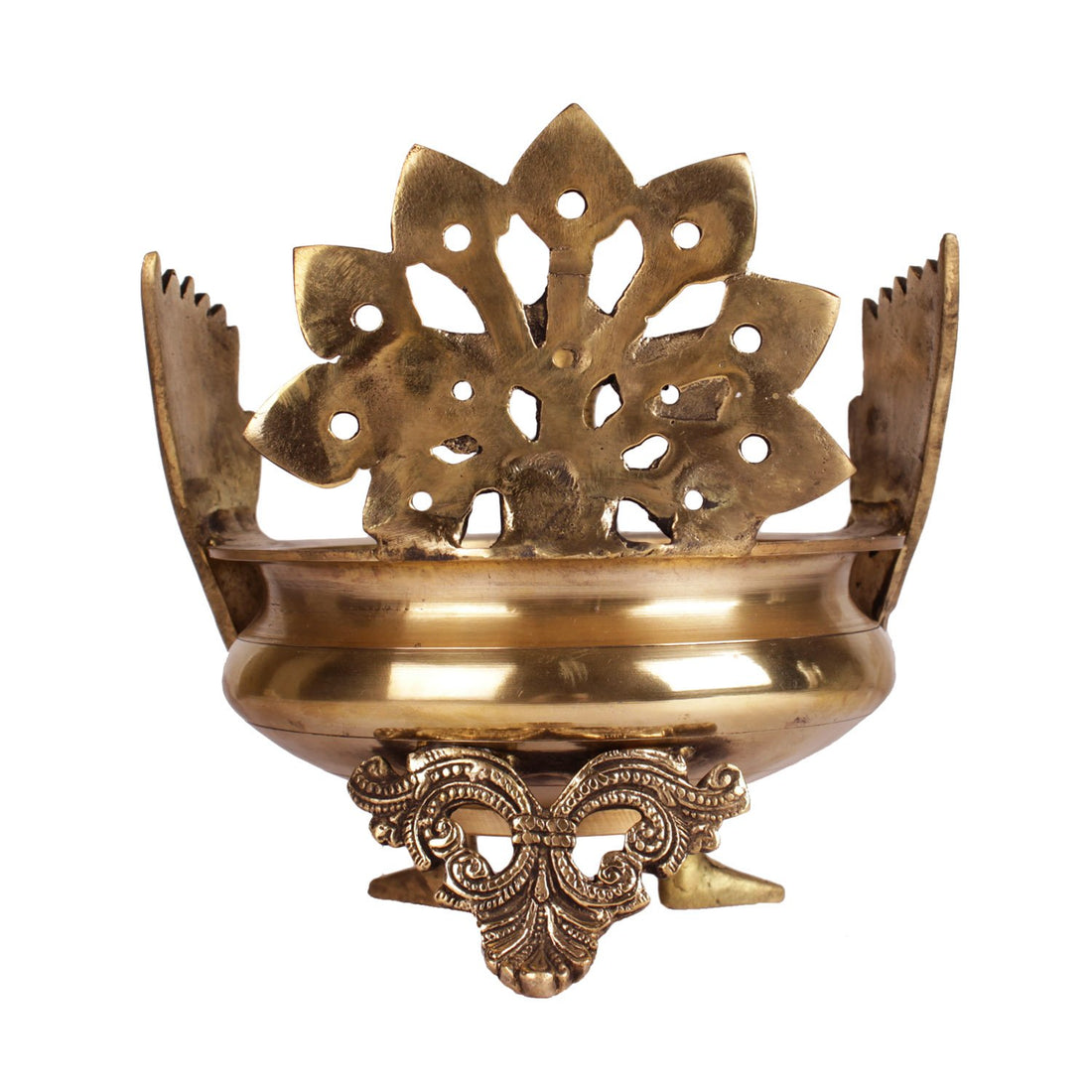 Peacock Urli - Small in Brass