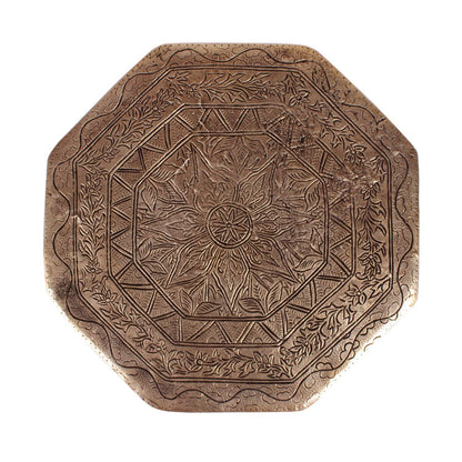 Octagonal Chowki - Brass