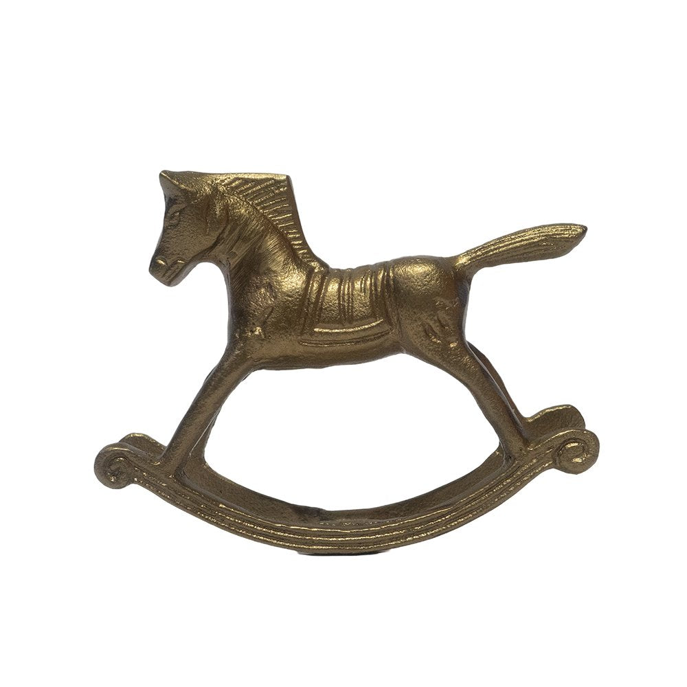 Rocking Horse - Gold in Metal