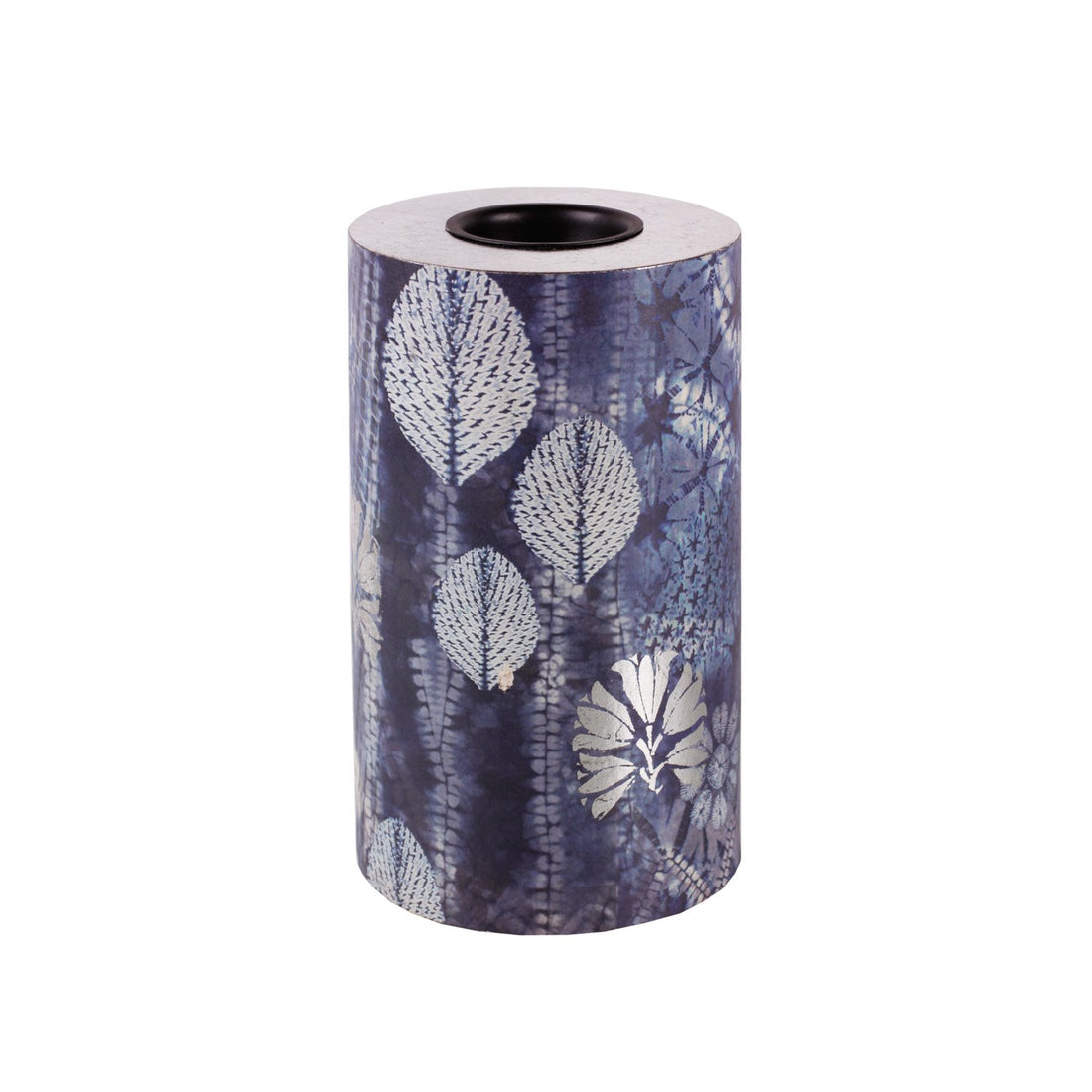Shibori Azure Pillar Candle Stand Large