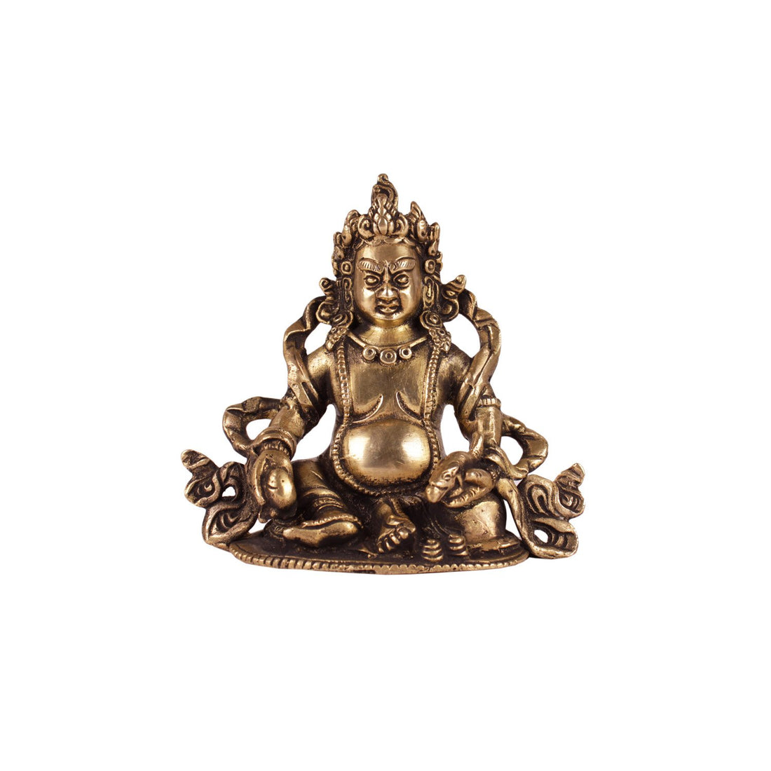 Seated Kuber - Small in Brass