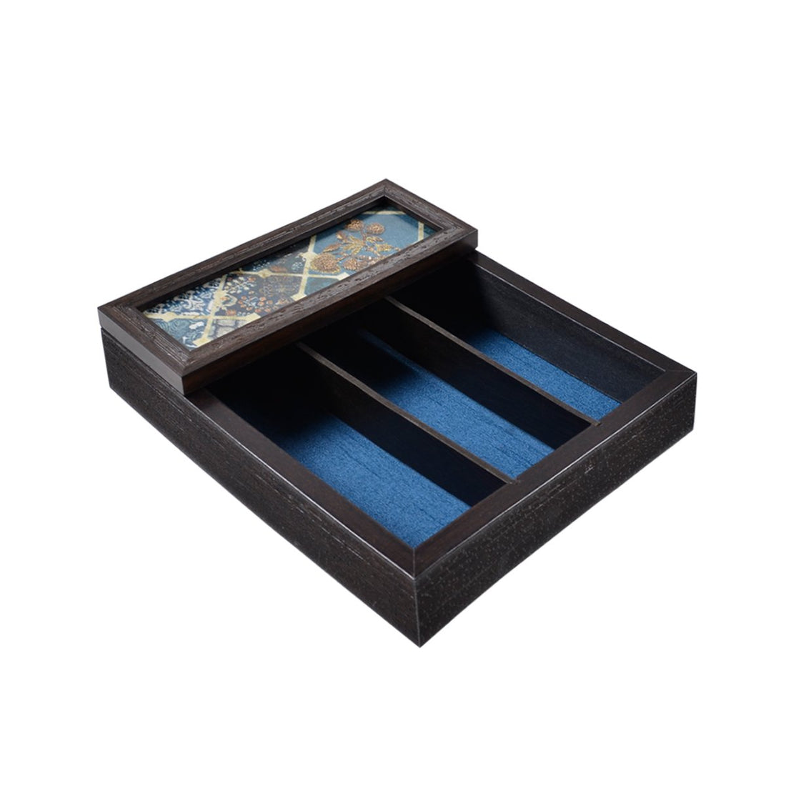 Odyssey Akar Cutlery Box Cover in Blue