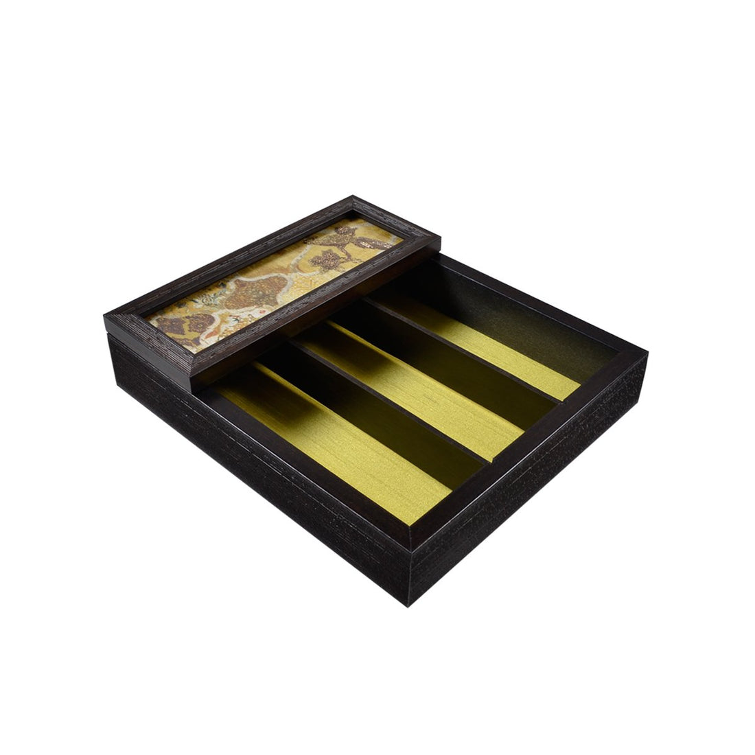 Odyssey Jharokha Cutlery Box Cover in Green